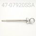 SHAFT/EYELET ASSY, STAINLESS STEEL, 12.5MM, 7.920" CENTER TO END, KYB SKI EYELETS, NO BUSHING