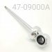 HPG REAR TRACK SHAFT/EYELET ASSEMBLY, CHROME, 12.5MM, C-36 9.0" CENTER TO END, FOR YAMAHA W/ COIL-OVER