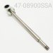 HPG REAR TRACK SHAFT/EYELET ASSEMBLY, STAINLESS, 12.5MM X 8.900" CENTER TO END, COIL-OVER, W/DELRIN BUSHING TO REPLACE NEEDLE BEARING