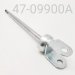 SHAFT/EYELET ASSY, KAYABA, CHROME,  YAMAHA SRX SKI, 12.5mm X 9.900" CENTER TO END, CLEVIS STYLE
