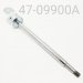 SHAFT/EYELET ASSY, KAYABA, CHROME,  YAMAHA SRX SKI, 12.5mm X 9.900" CENTER TO END, CLEVIS STYLE