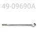 SHAFT/EYELET ASSY, CHROME, HPG 16MM, X 9.690" CENTER TO END, 12MM PPOST, 2010 + PRO 40 REAR TRACK SHOCK, 120"