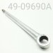SHAFT/EYELET ASSY, CHROME, HPG 16MM, X 9.690" CENTER TO END, 12MM PPOST, 2010 + PRO 40 REAR TRACK SHOCK, 120"