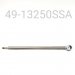 HPG REAR TRACK SHAFT/EYELET ASSEMBLY, STAINLESS, 13.250" CENTER TO END, C-36, 16MM, 9MM VALVING END