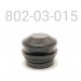 CAP, WITH O-RING, TAMPER RESISTANT, SCHRADER FILLER, BLACK
