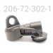 Fox 2.250 Bore IBP Piggyback Body Cap 45 Degree High Flow (Right-Side View)