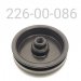 End Cap, Fox 2" Reservoir, Schrader Style,  Aluminum, Black