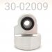 BODY CAP,  FOX NEEDLE PORT, STEEL ACME THREAD, W/ SKI DOO EYELET BUSHING (10 MM X 1.180"), AFTERMARKET (BRASS AIR VALVE NOT INCLUDED)