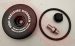 Fox 2.250 Bore Reservoir End Cap Schrader Valve Upgrade Kit (Component View)